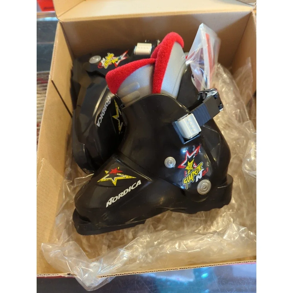 NEW Nordica Super N01 S KIDS/BOYS/GIRLS US 10.5 Youth‎ Ski Boots 165
